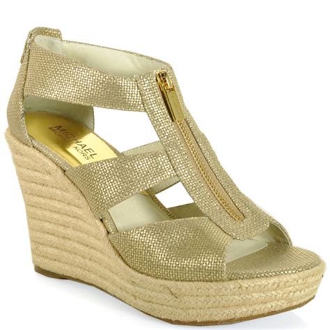 michael kors espadrilles gold